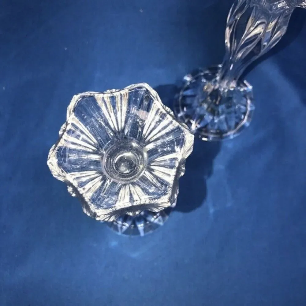 Beverly Clark Collection 2 Calliope Candle Holders Led Crystals 24% 8x4